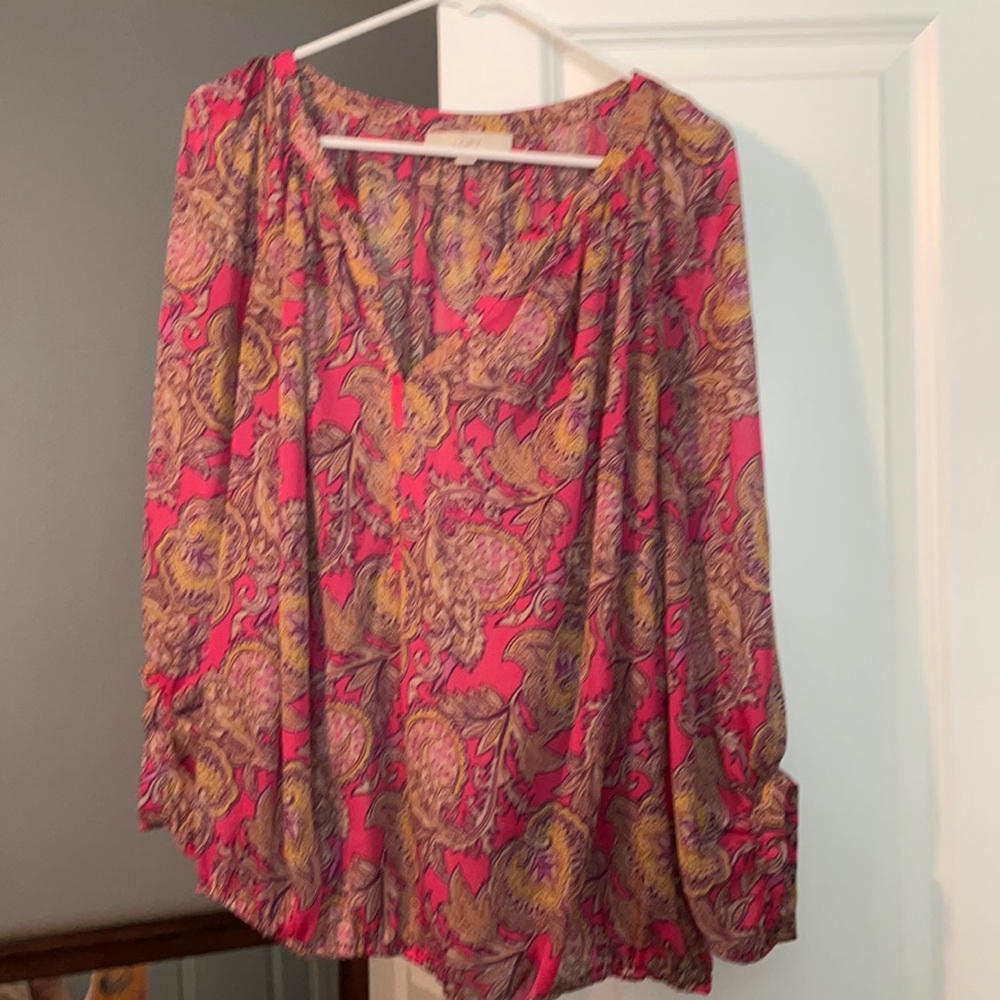 Sheen loose fitting blouse